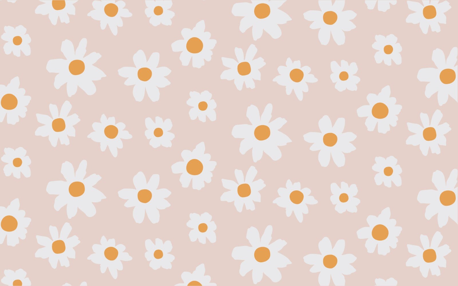 Daisy Kids Wallpaper Cute Nursery Wall Mural Trendy Floral Etsy