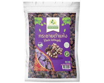Thai Krachai Dum Black Ginger Tea Dried Black Galingale Kaempferia parviflora Herb Packed in zip lock bag 100 g 500 g 1 Kilo Homemade Style