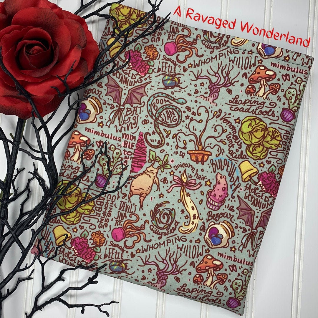 Herbology Fabric Booksleeve/planner Sleeve Etsy