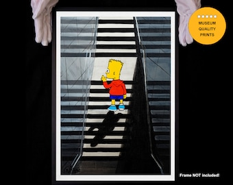 Bart Simpson Fine Art Impression giclée de ma peinture originale Pop Art sur papier d'archives