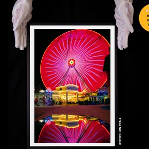 The Prater amusement park Ferris wheel in Vienna, fine art, limited edition photography print