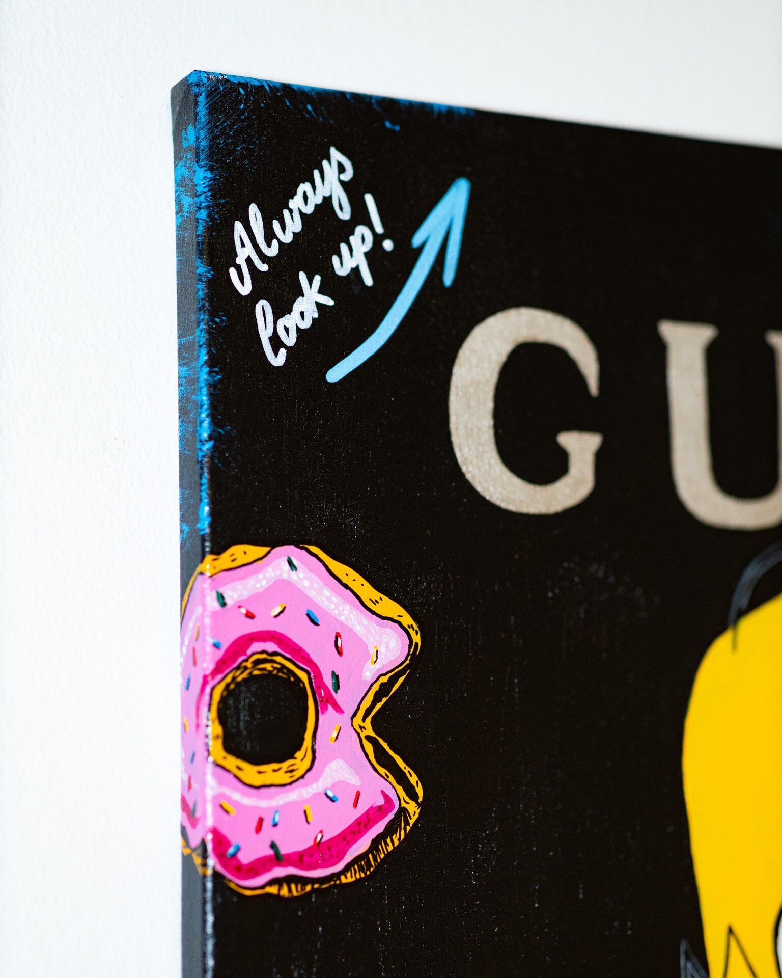 Homer Simpson Pop Rocks Homer Simpson ''you Rock'' Original Acrylic Pop Art Painting, Stretched ...