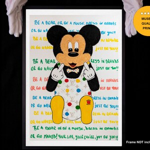 Mickey Mouse Fine Art Giclée print of my original Pop Art painting on archival paper