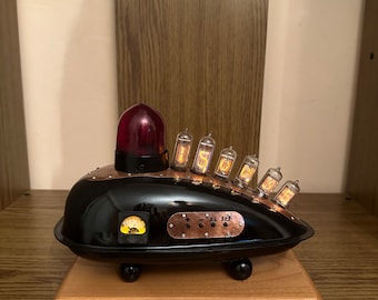 Fuel tank nixie tube clock