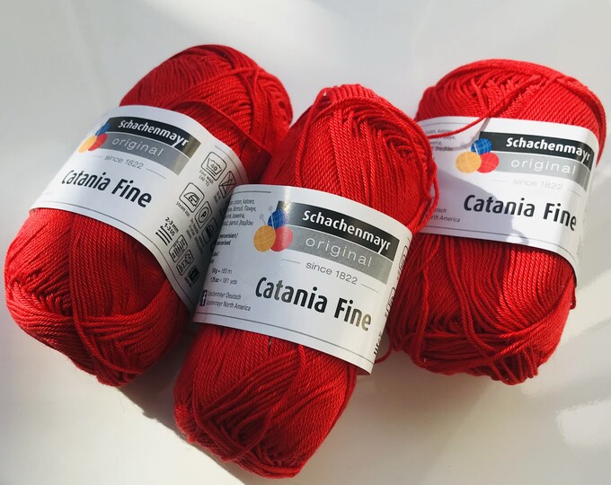 Yarn Schachenmayr Catania Fine, Mercerized Cotton, Amigurumi Yarn