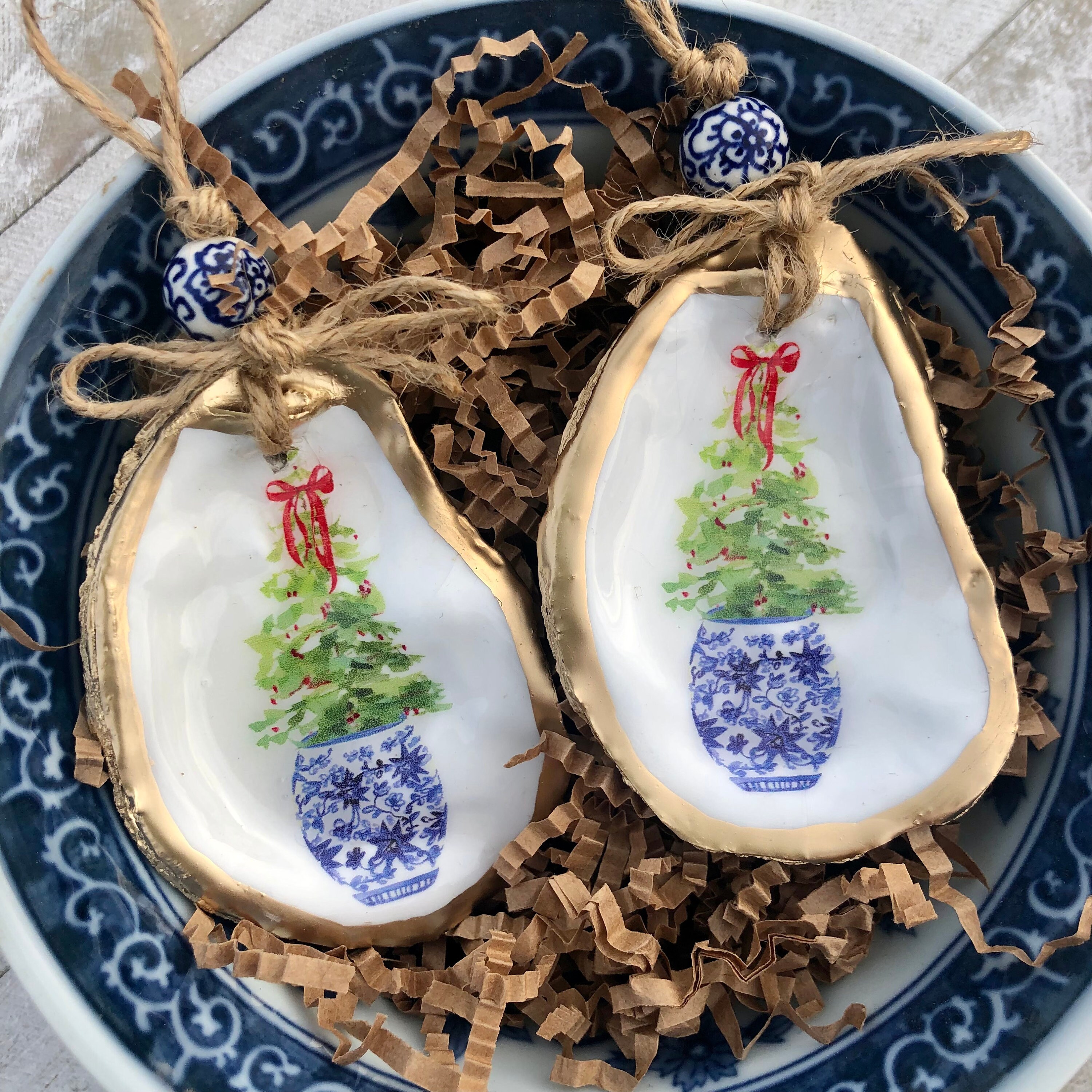 White porcelain ornaments crafts deals