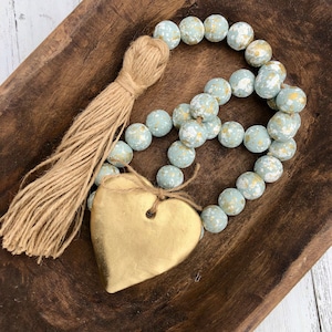 Blessing Bead Garland with Heart and Tassel (Small)