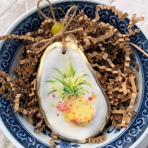 Oyster Ornament | Holiday Pineapple | Tropical Christmas