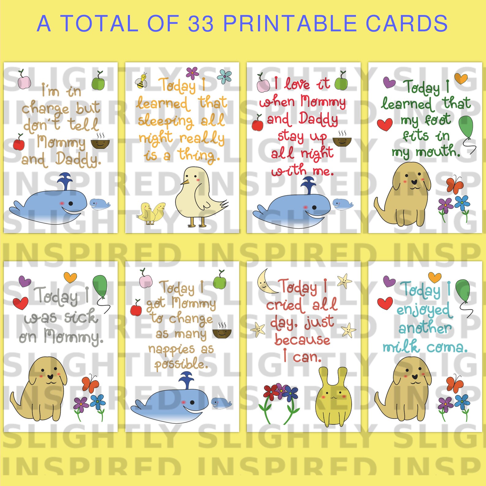 Printable Milestone Cards Printable