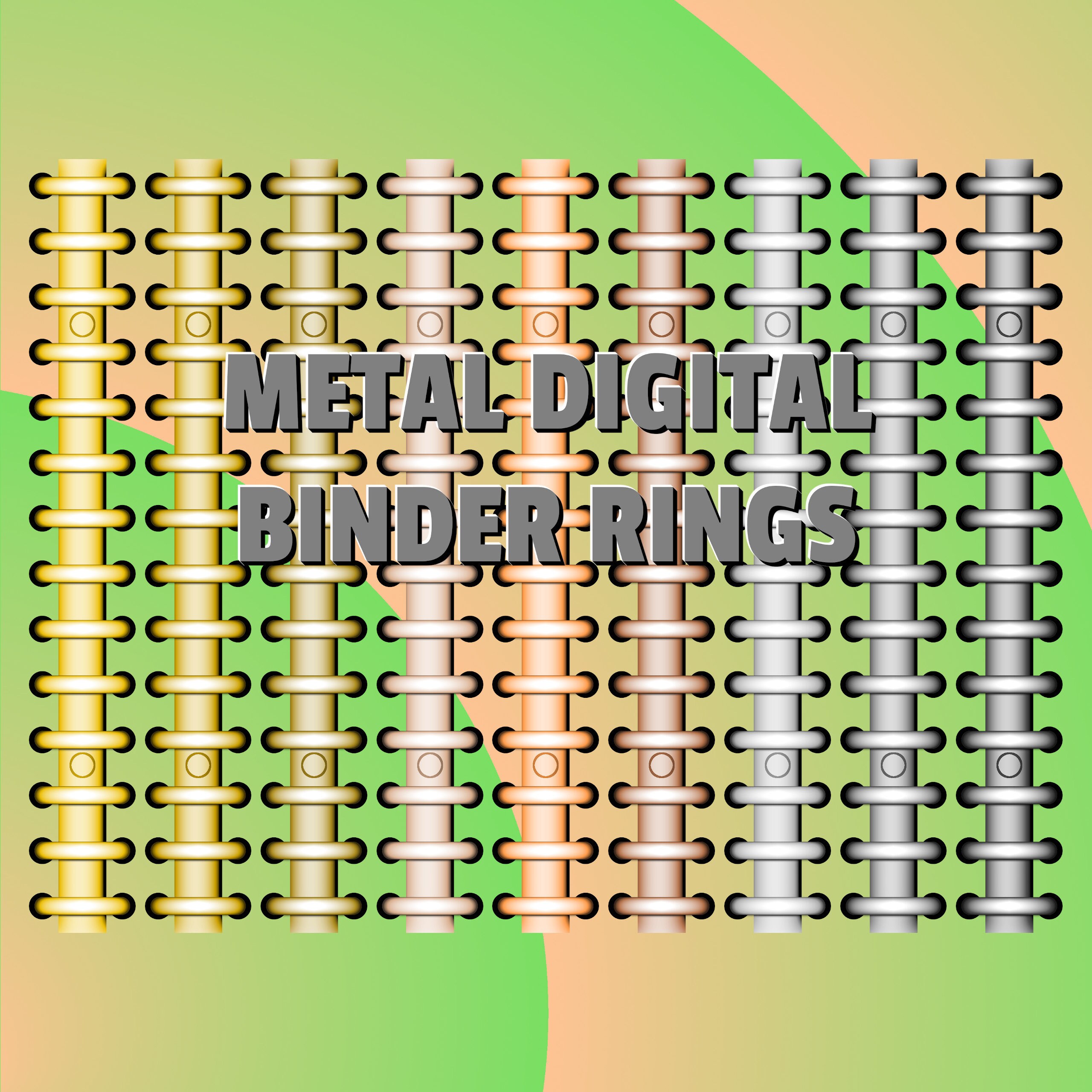 Digital Binder Rings Metal, Digital Planner Ring, Digital Planner