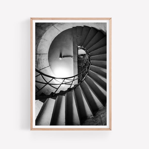 Treppe Kunstdruck | Digitaler Download | schwarzweiß | Poster