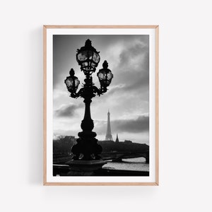Paris | His | Eiffel Tower | Art print | Digital Download | Posters | Paris Poster | Photography | Black-and-white