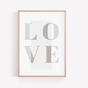 LOVE Poster | Kunstdruck | Topographie | Digitaler Download | Poster | Wall Art |