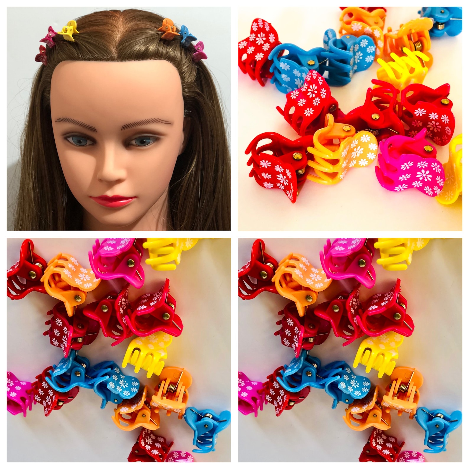 20PC Mini ,small Hair Claw Girls Dolls Accessories Baby Barrette Make