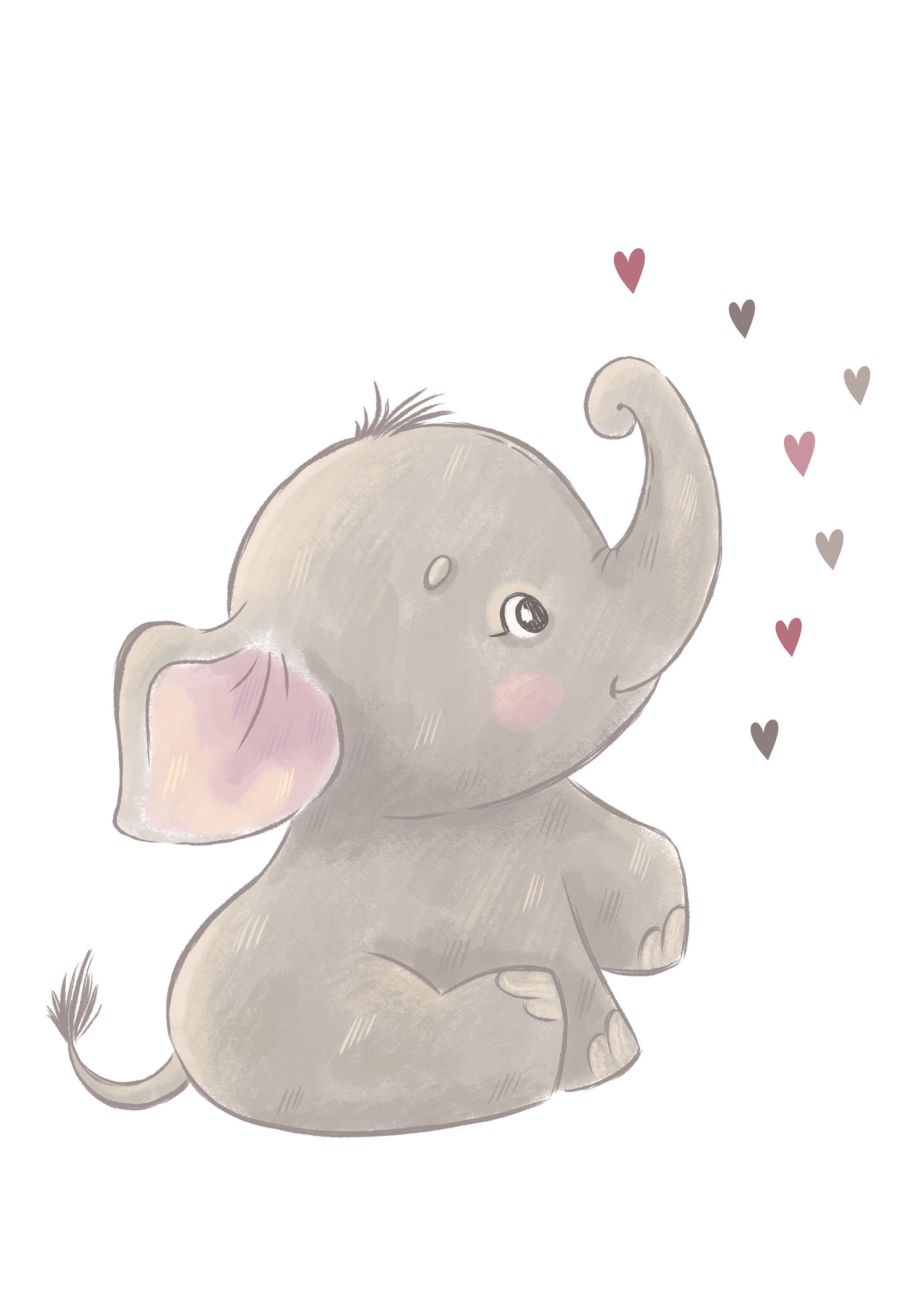 Kinderbilder Set Kleiner Elefant - Etsy.de