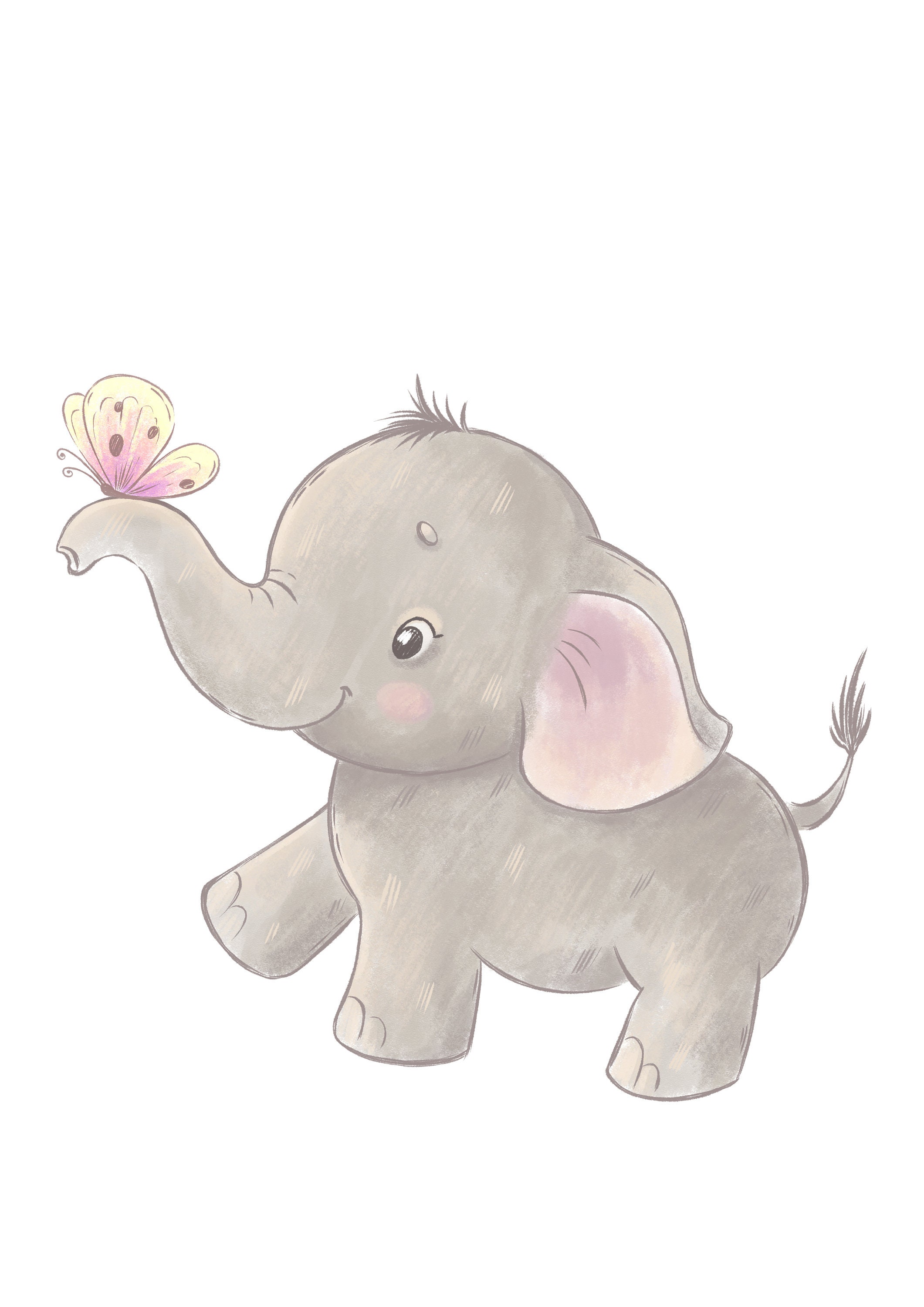 Kinderbilder Set Kleiner Elefant - Etsy.de