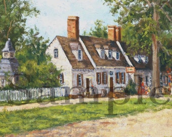 Four Sketches of Colonial Williamsburg by Charles H Overly - Etsy