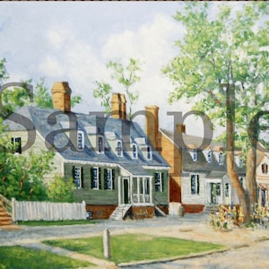 The King's Arms Tavern, Colonial Williamsburg Print, townscape, tavern prints, taverns, colonial history, wall art, wall decor, virginia