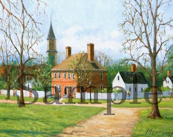 George Wythe House Giclee Print, Colonial Williamsburg Wall Art