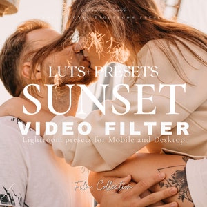 23 SUNSET Lightroom Presets and Video Filter, Summer Presets for Instagram Influencer, Aesthetic Beach Filter, Natural and Warm Preset