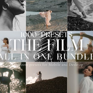 1000+ FILM Lightroom Mobile & Desktop Presets, Influencer Presets, Film Aesthetic Preset, Vintage Analog Film, Instagram Film Grain Filter