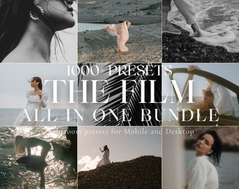 1000+ FILM Lightroom-voorinstellingen voor mobiel en desktop, influencer-presets, esthetische filmpreset, vintage analoge film, Instagram-filmkorrelfilter