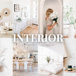 23 HOME INTERIOR Lightroom Mobile & Desktop Presets, Bright Clean Indoor Filter for Instagram, Minimal Blogger Presets, Real Estate