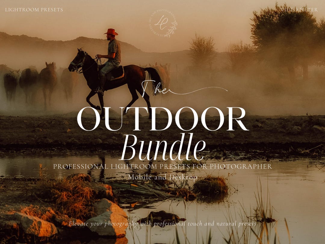 Rustic Photo Filter 600+ OUTDOOR Lightroom Bundle Presets, Rustic Filter for Instagram ...