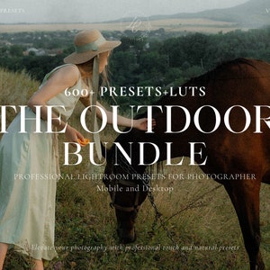 600+ OUTDOOR Lightroom Bundle Presets, Rustic Filter for Instagram, Moody Travel Presets, Earthy Presets, Warm Filter, Mobile and Desktop