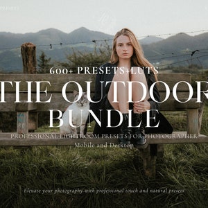 600+ OUTDOOR Lightroom Bundle Presets, Rustic Filter for Instagram, Moody Travel Presets, Earthy Presets, Warm Filter, Mobile and Desktop