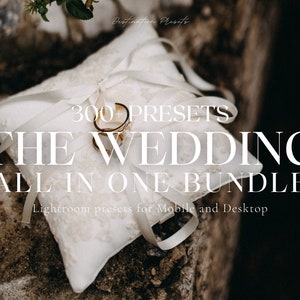 600+ WEDDING BUNDLE Lightroom Mobile & Desktop Presets,  Boho and Moody Presets, Light and Airy Wedding Presets, Professional Couple Presets