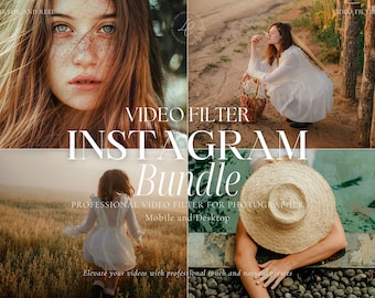 450+ INSTAGRAM Luts Video Filter Bundle, Aesthetic Filters, Blogger Filters, Video Color Grading, Premiere Pro, Summer Filter, Travel Filter