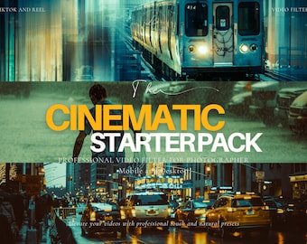 600+ CINEMATIC LUTS Video Presets, Video and Photo Color Grading, Film Video Filter,, Premiere Pro, Final Cut Pro, Video Editing, Video Luts
