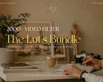 2000+ LUTS Video Filter Bundle, Aesthetic Filter for Instagram Influencer, Video Color Grading for Blogger, Premiere Pro, Reel Video Editing