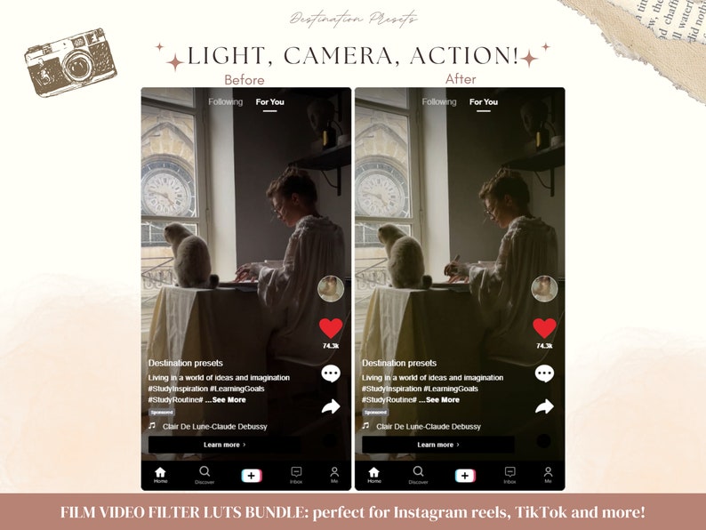 600+ FILM LUTS Video Presets, CINEMATIC Film Video Filter, Photo and Video Color Grading, Premiere Pro, Final Cut Pro, Video Editing