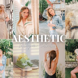 18 AESTHETIC Lightroom Mobile & Desktop Presets, Natural Filter for Instagram Influencer, Minimal Blogger Presets, Light Clean Preset