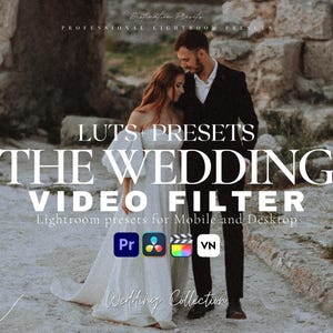 600+ Wedding LUTs Color Grading, Video and Photo for Mobile & Desktop, Adobe After Effects, Premiere Pro, Da Vinci, Final Cut, Moody Filter