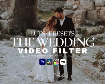 600+ Wedding LUTs Color Grading, Video and Photo for Mobile & Desktop, Adobe After Effects, Premiere Pro, Da Vinci, Final Cut, Moody Filter