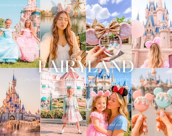 Fairytale Lightroom Presets, Theme Park Presets, Bright and Vibrant Presets, Natural Presets for Outdoor, Summer presets, Magical presets