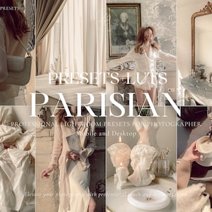 15+ PARISIAN AESTHETIC Lightroom Presets, Paris Instagram Presets, Natural Blogger Presets, Travel Presets for Influencer, Mobile & Desktop