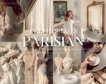 15+ PARISIAN AESTHETIC Lightroom Presets, Paris Instagram Presets, Natural Blogger Presets, Travel Presets for Influencer, Mobile & Desktop