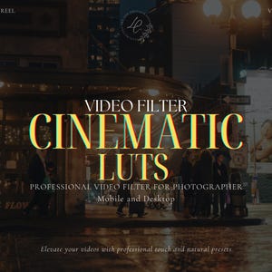 600+ CINEMATIC LUTS Video Presets, Video and Photo Color Grading, Film Video Filter,, Premiere Pro, Final Cut Pro, Video Editing, Video Luts