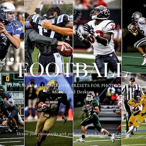 10 FOOTBALL Lightroom Presets, Game Presets, Best Sport Presets, Moody Athlete Presets, Outdoor Presets, Soccers Presets, Sports Photography