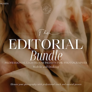 Professional Editorial Lightroom Presets Bundle, Fashion Presets, Cinematic Presets, Natural Influencer Preset, Clean Presets, Beauty Preset