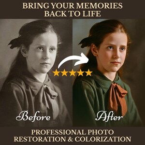 Best Photo Restoration & Colorization Service, Restore Old Photos, Repair Damaged Pictures, Improve Photo Quality, Vintage Photo, Fix Damage