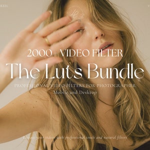 2000+ LUTS Video Filter Bundle, Aesthetic Filter for Instagram Influencer, Video Color Grading for Blogger, Premiere Pro, Reel Video Editing