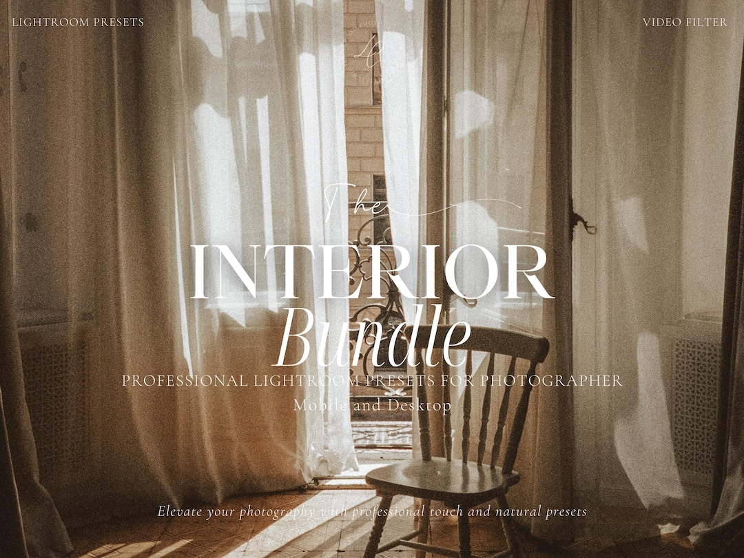 INTERIOR Lightroom Presets Bundle, Real Estate Presets, Bright Clean ...