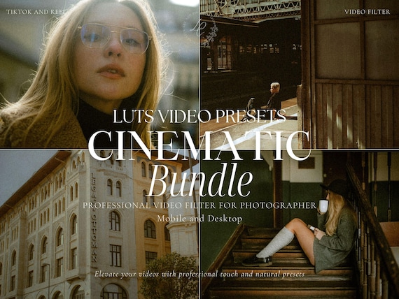 600+ CINEMATIC LUTS Video Presets, Video and Photo Color Grading, Film Video Filter,, Premiere Pro, Final Cut Pro, Video Editing, Video Luts