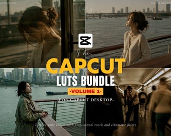 Paquete de más de 400 LUTs estéticos para CapCut: tonos cinematográficos, filtros de estilo de vida oníricos, paquete de edición de vídeo viral para TikTok y Reels - Vol. 1