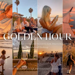 10 GOLDEN HOUR Lightroom Presets, Sunset Presets For Instagram, Summer Presets, Warm Presets for Blogger, Beach Presets, Sunrise Presets
